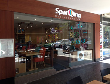 SLIDING DOOR SYSTEM SPARQLING RESTAURANT